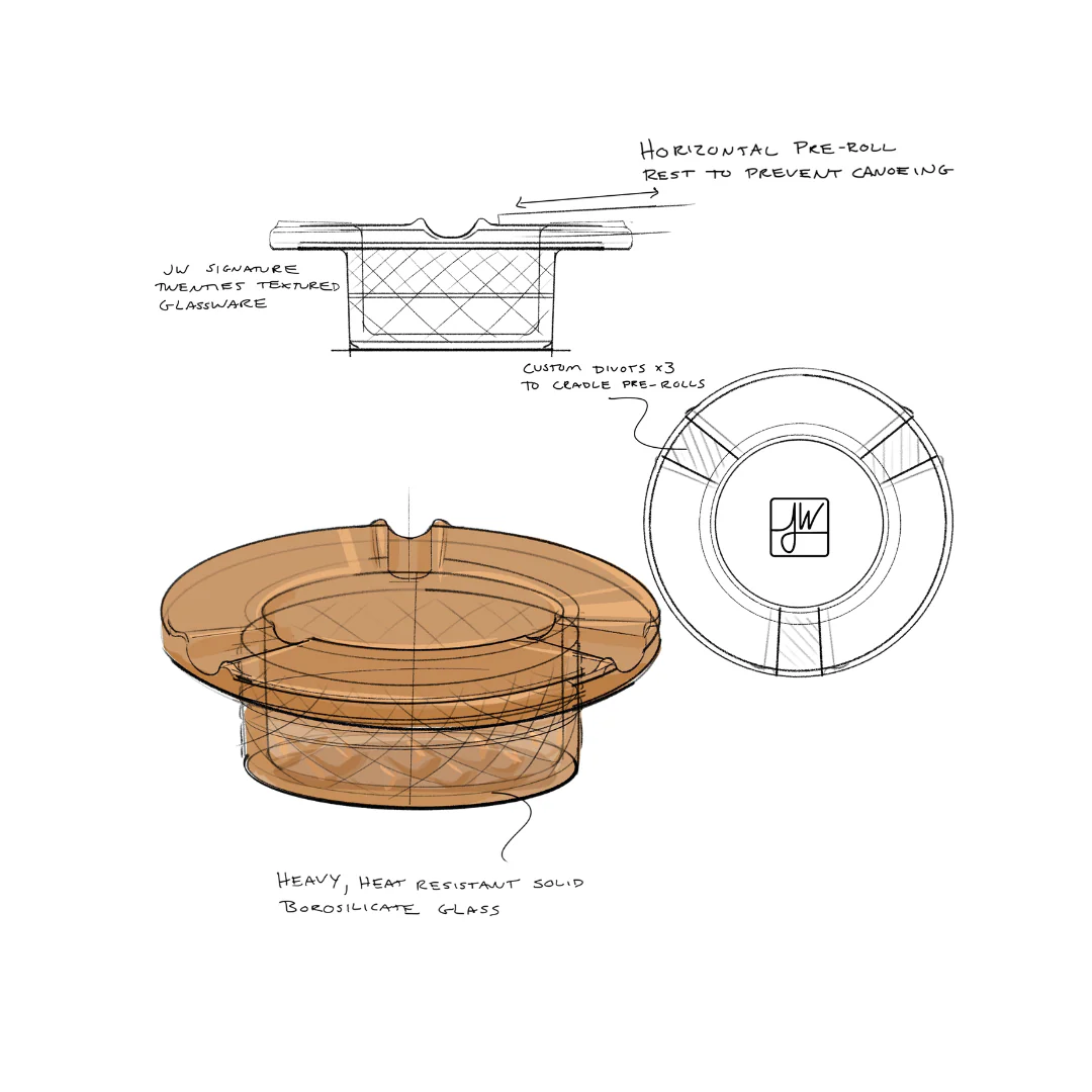 Jane West Twenties Collection Ashtray - Image 3