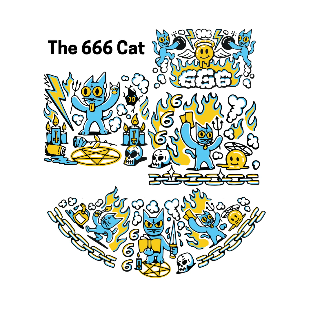 The 666 Cat Big Honeycomb Single Stack - Image 3